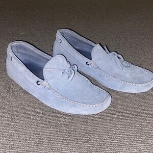 TODS Men’s Suede Loafers - Light Blue